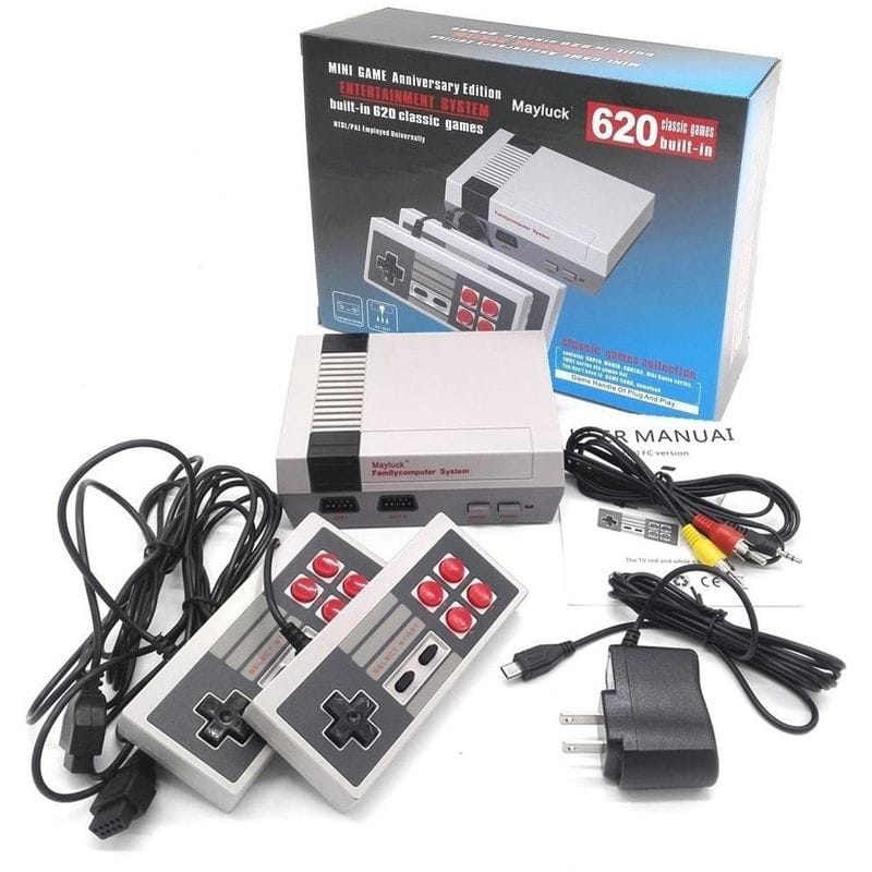 Consola Mini Retro 620 Juegos Clásico + 2 Controles